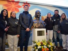 Inauguración del busto de Evita en Atilra Seccional General Rodríguez